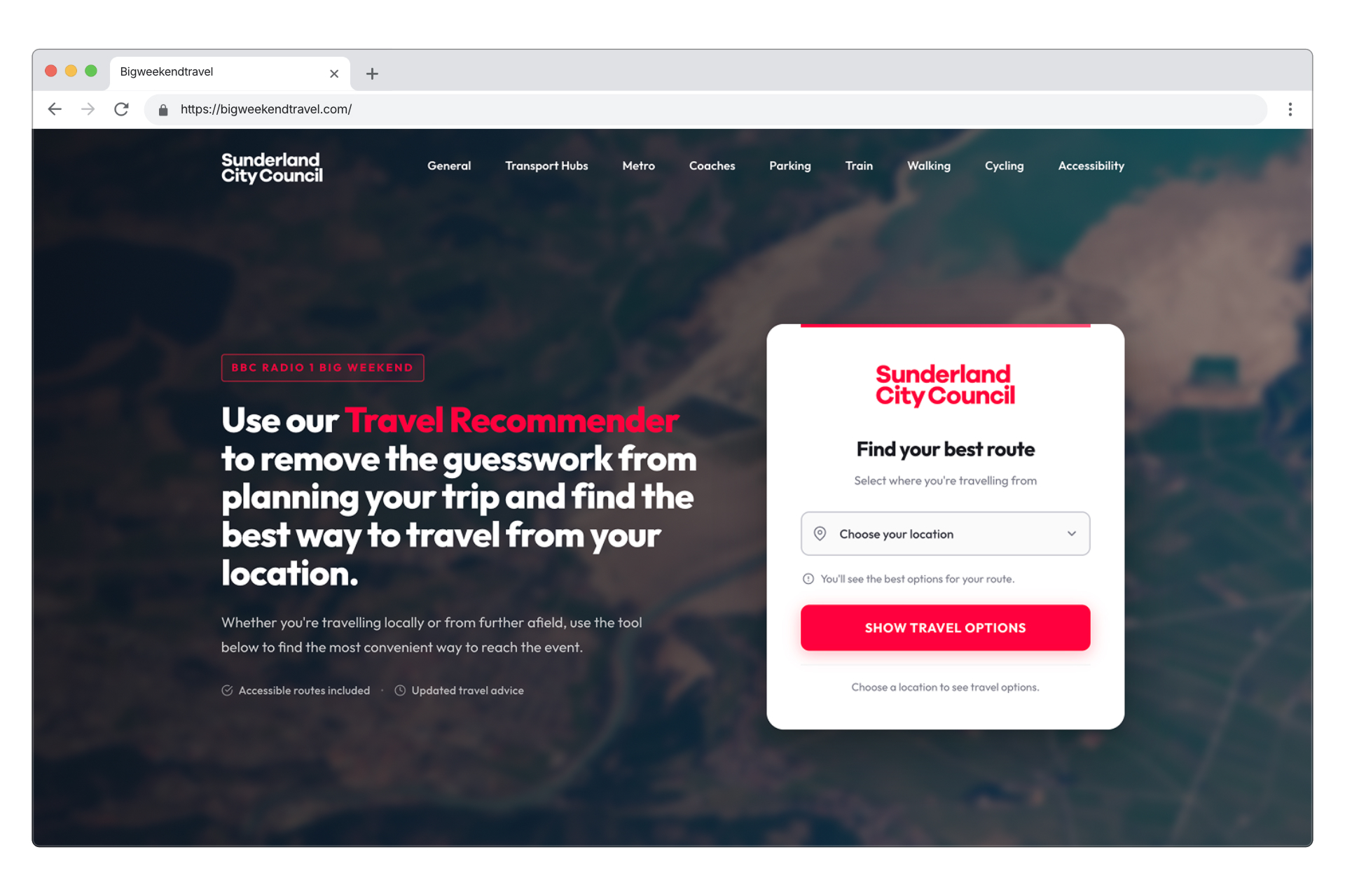 BBC event website